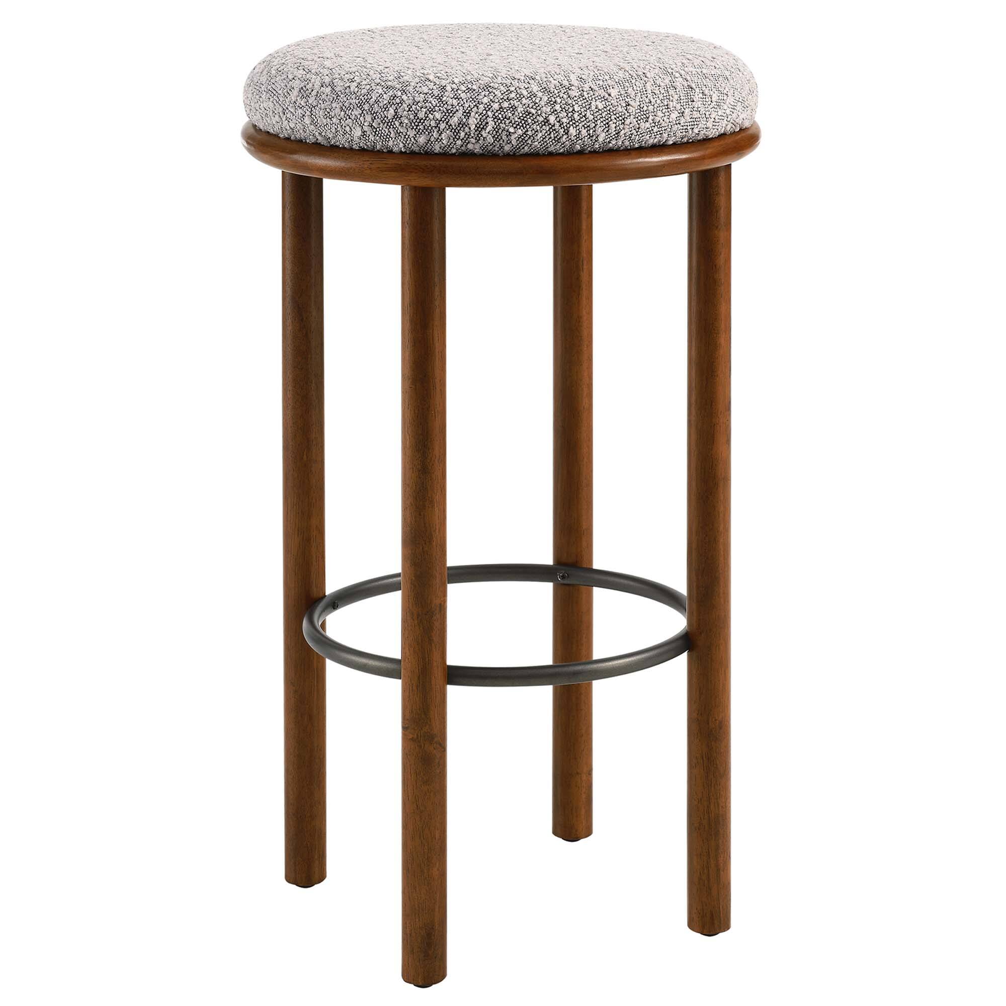 Back. Modway - Fable Boucle Fabric Bar Stools Set of 2 by Modway - 0.