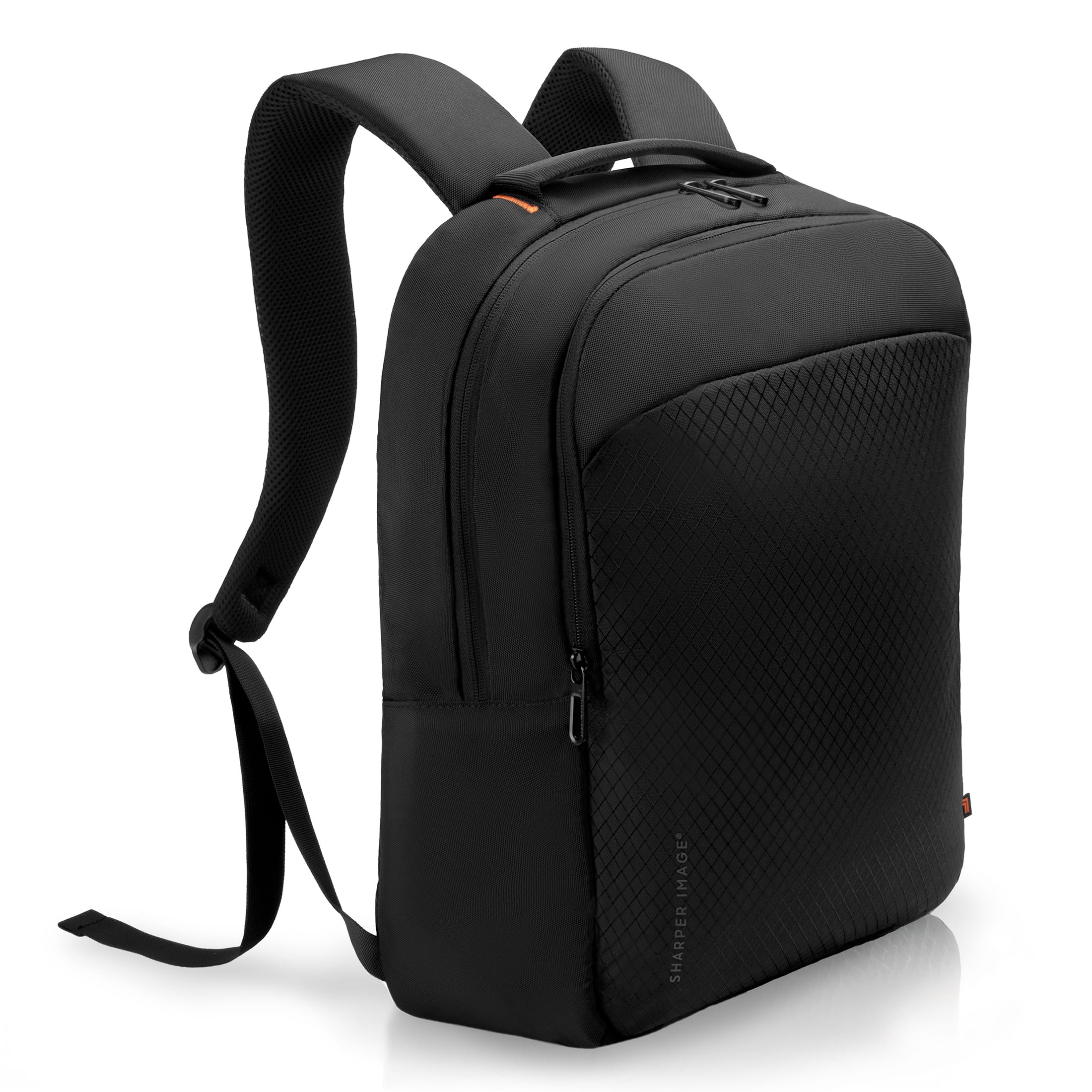 Sharper Image - Laptop Backpack, Water Resistant Travel Bag for Work/ Business, Fits 16” Laptop - Black