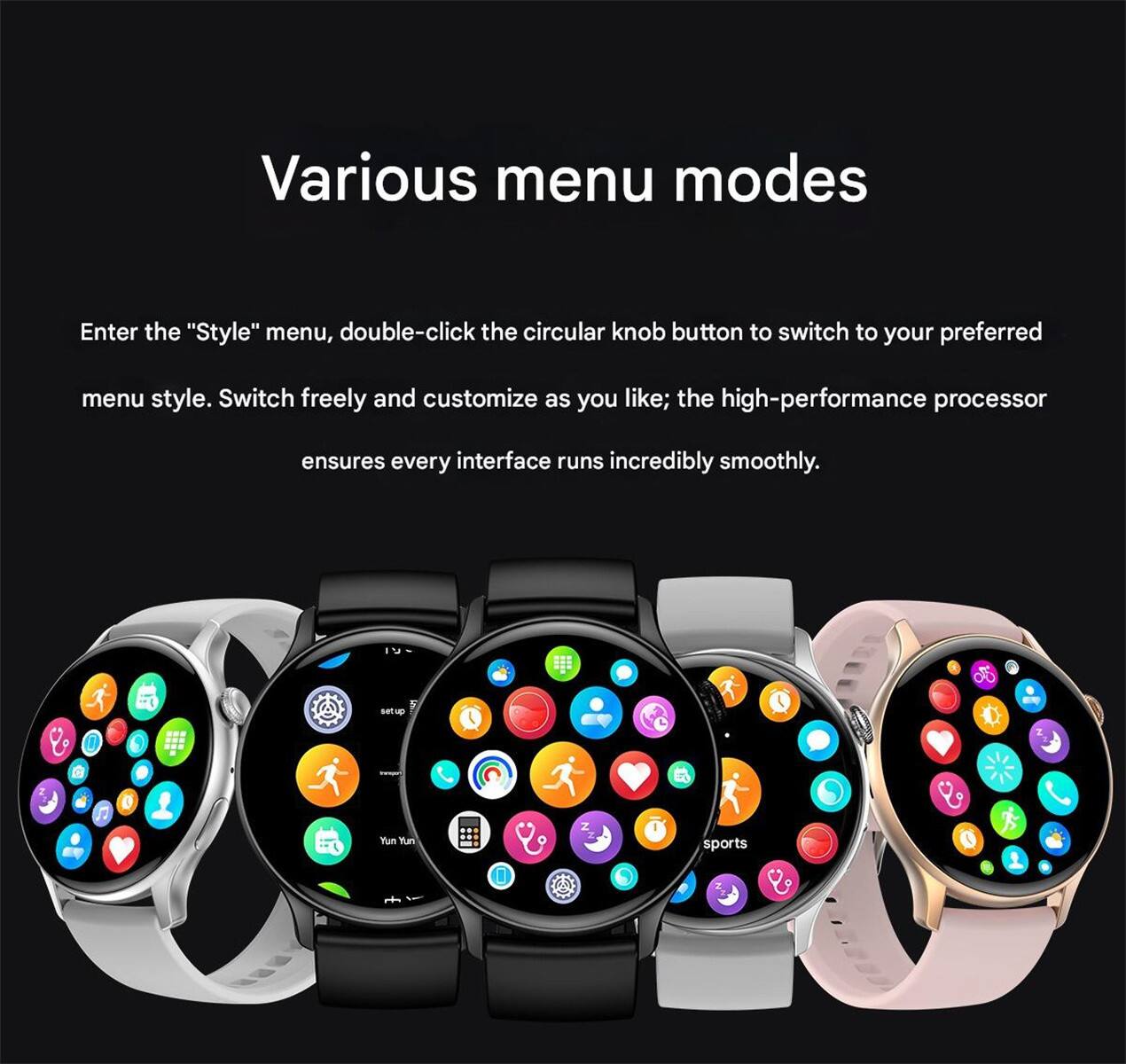 Various menu modes

Enter the "Style" menu, double-click the circular knob button to switch to your preferred menu style. Switch freely and customize as you like; the high-performance processor ensures every interface runs incredibly smoothly.