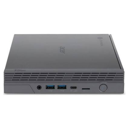 Front. Acer - CXI5 - Chromebox Intel Core i3-1215U 1.20GHz 8GB RAM 128GB FLASH ChromeOS | CXI5-I38G | DT.Z2KAA.001 - Black.