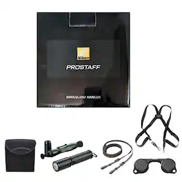 Nikon - PROSTAFF P7 8x30 Binoculars With Lens Pen, Vortex Harness, &Flashlight Kit - Black