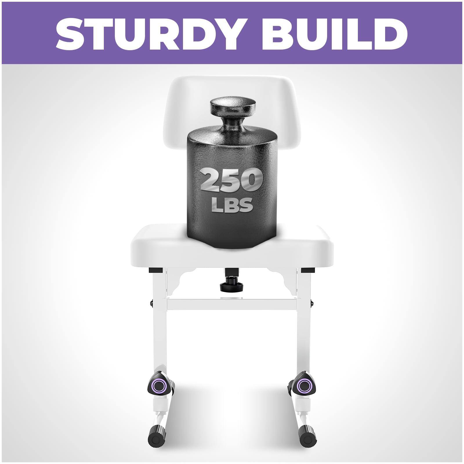 STURDY BUILD  
250 LBS