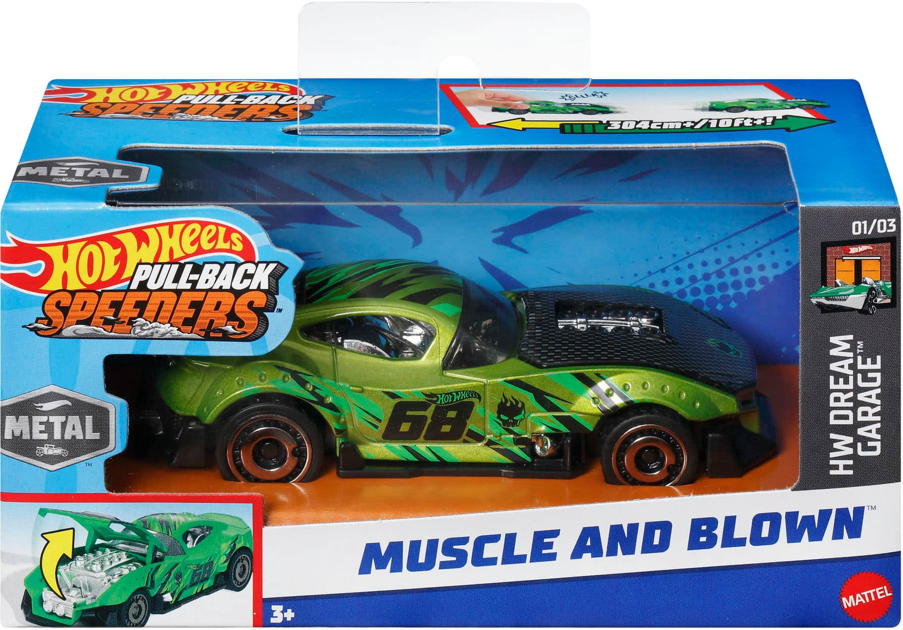 Hot Wheels 1:43 Scale Pull-back Speeders Styles May Vary Hyt45 - Best Buy