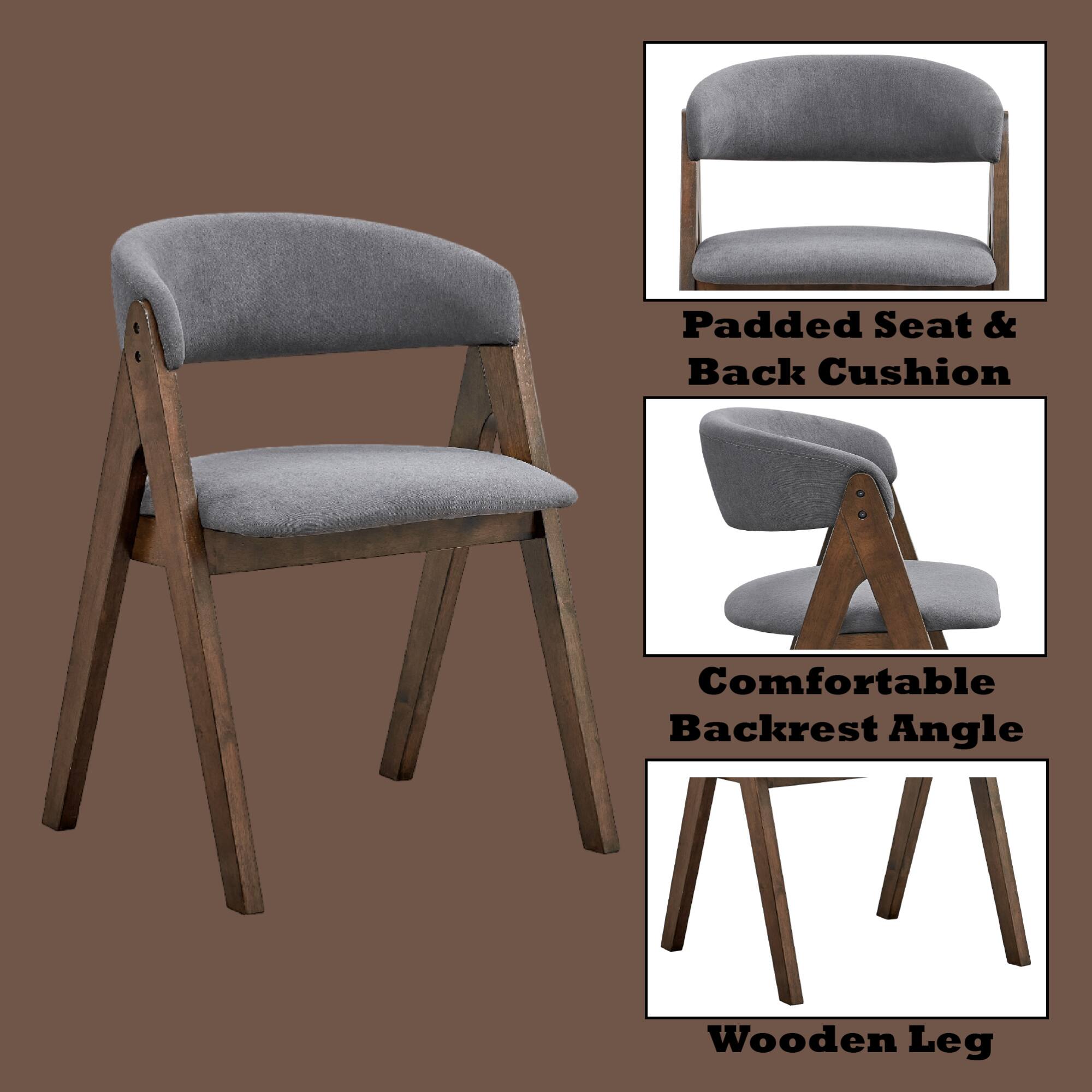 - Padded Seat & Back Cushion
- Comfortable Backrest Angle
- Wooden Leg