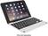Angle. ClamCase - Pro Keyboard Case for Apple® iPad® mini, iPad mini 2 and iPad mini 3 - Silver/White.