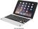 Left. ClamCase - Pro Keyboard Case for Apple® iPad® mini, iPad mini 2 and iPad mini 3 - Silver/White.