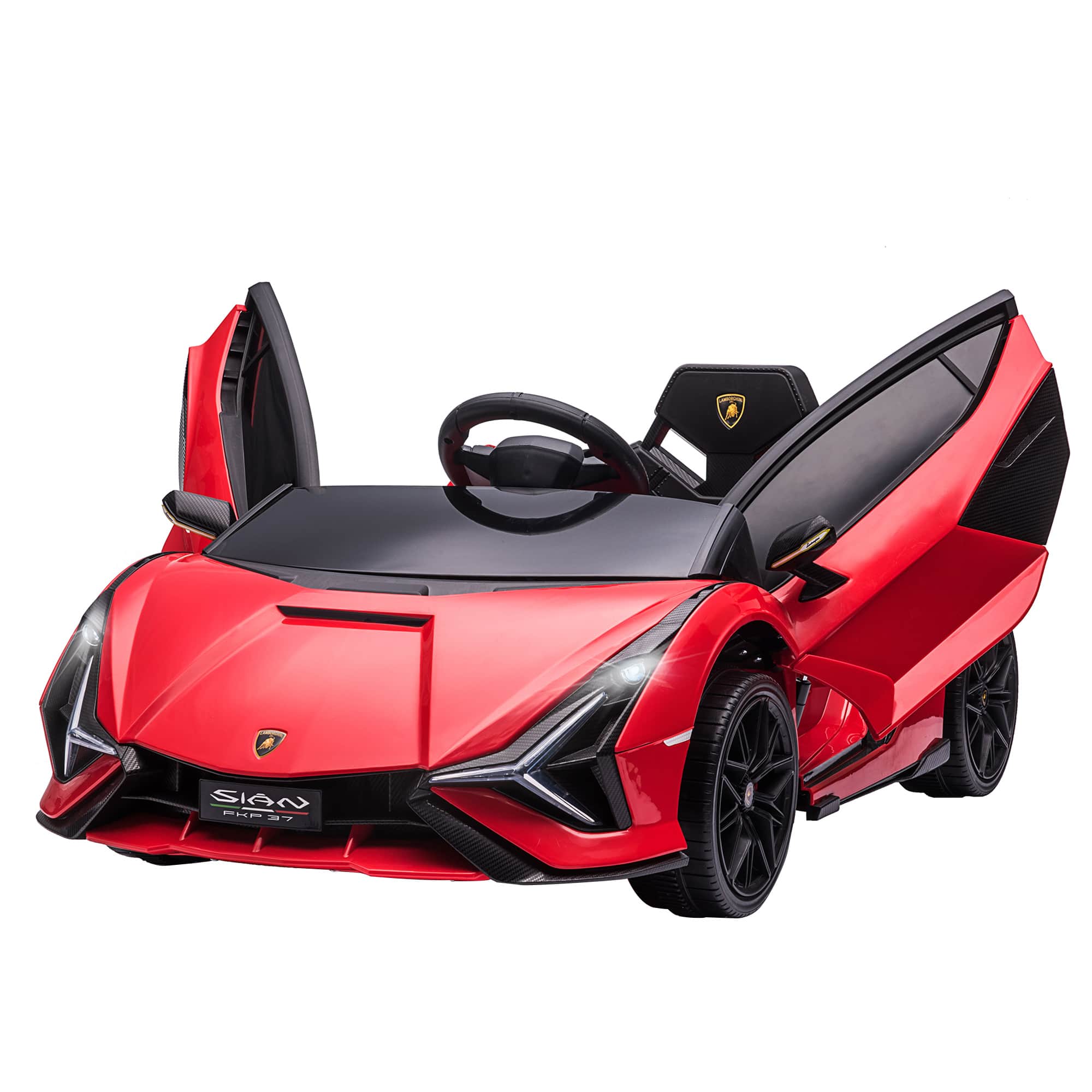 Aosom - Lamborghini SIAN Licensed Electric Car for kids with Remote Control, Horn, Music - Red price history on PriceWatchPro