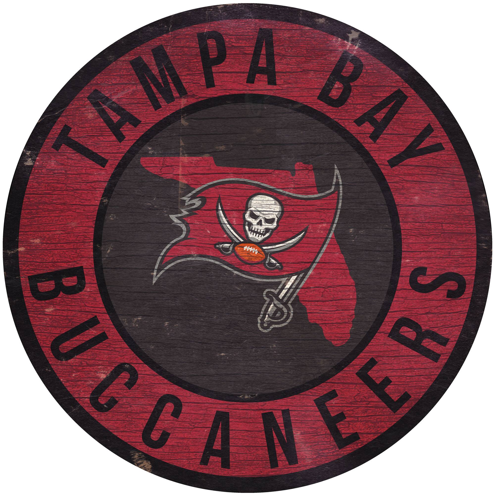 Tampa Bay Buccaneers 12'' x 12'' State Circle Sign