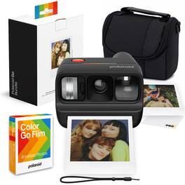 Polaroid - Go Gen 3 Color Film Bundle + Camera Bag + Film + More - White