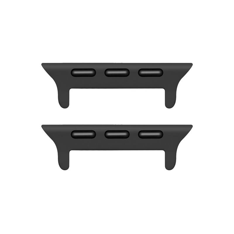 Alt View 2. Posh Tech - Silicone Band for Apple Watch - Black.