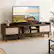 Alt View 13. Costway - Wooden TV Stand for TVs up to 65" with Storage Adjustable Shelf & Sliding Doors Walnut - Walnut/Beige.