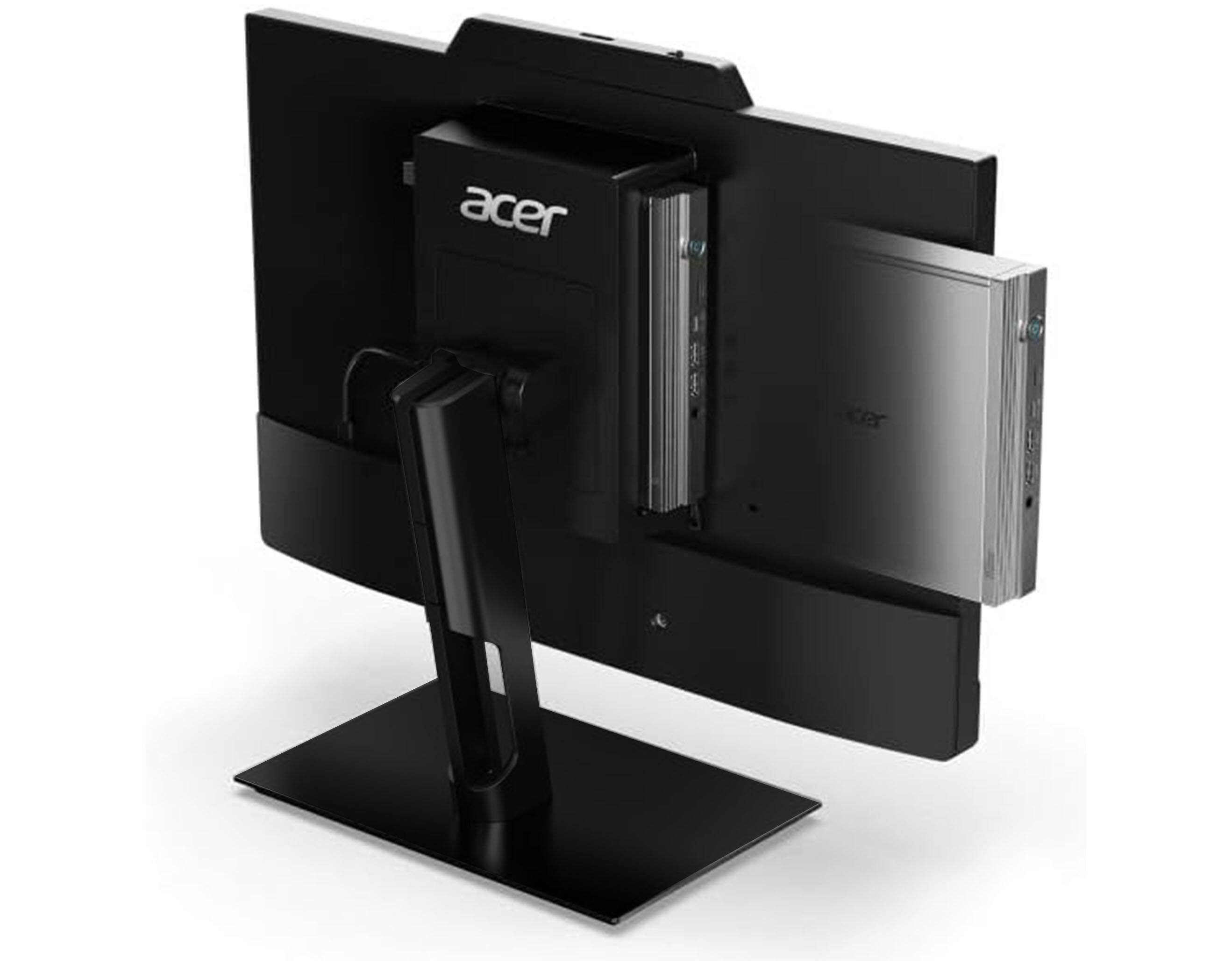 Alt View 5. Acer - Acer Chromebox CX15 Mini Desktop (Intel i3-1215U, 32GB DDR4, 1TB PCIe SSD, Chrome OS) w/Acer 23.8" FHD Monitor - Gray.
