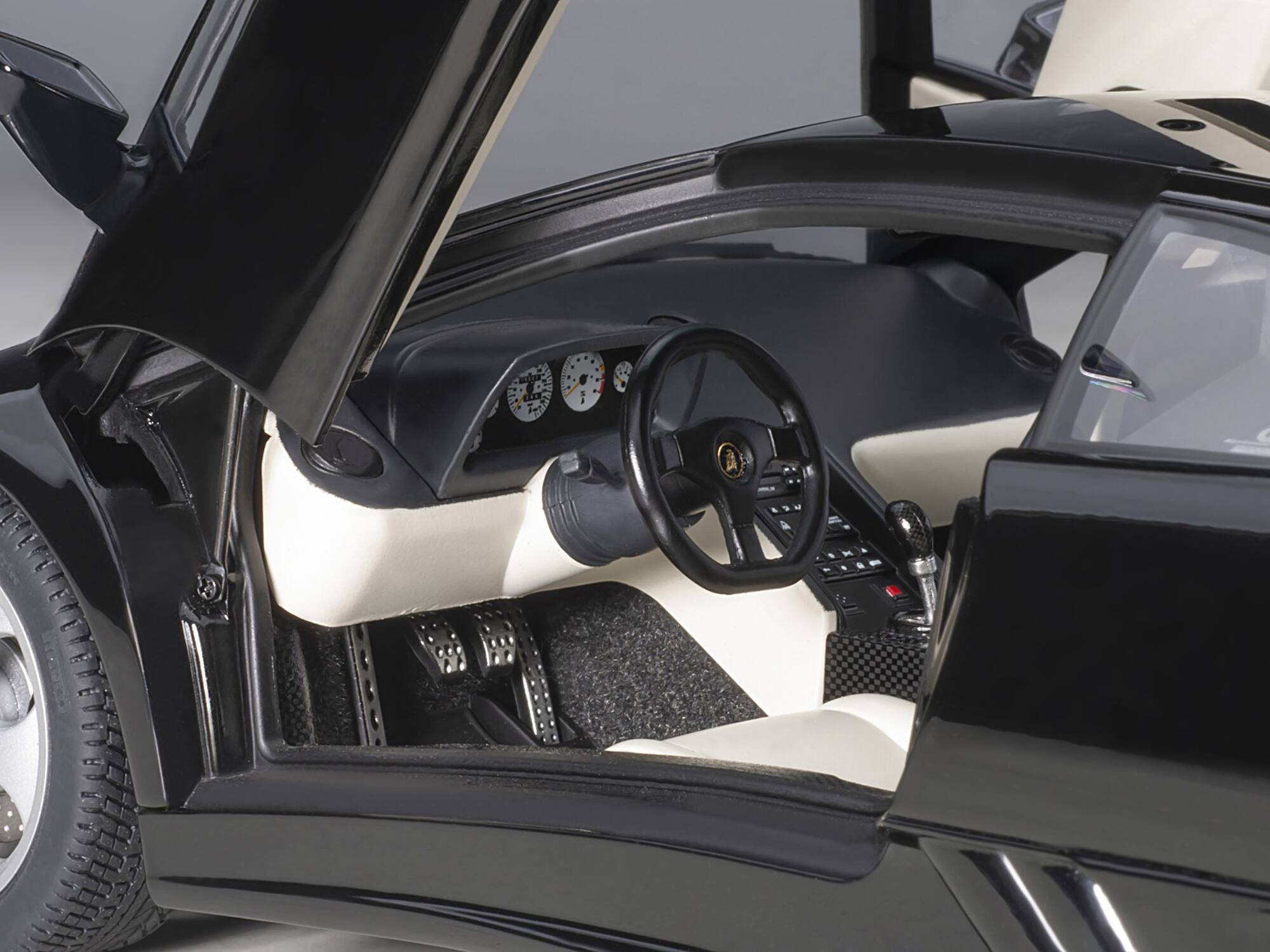Alt View 3. Autoart - Lamborghini Diablo SE30 Deep Black Metallic 1/18 Model Car by Autoart.