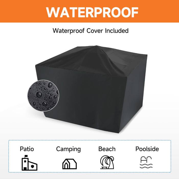 WATERPROOF, Waterproof Cover Included, Patio, Camping, Beach, Poolside