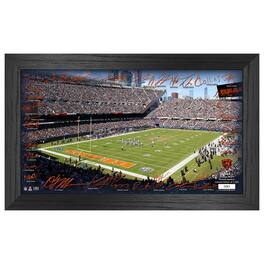 Highland Mint - Chicago Bears 12" x 20" 2024 Signature Gridiron Panoramic Framed Photo - Multicolor