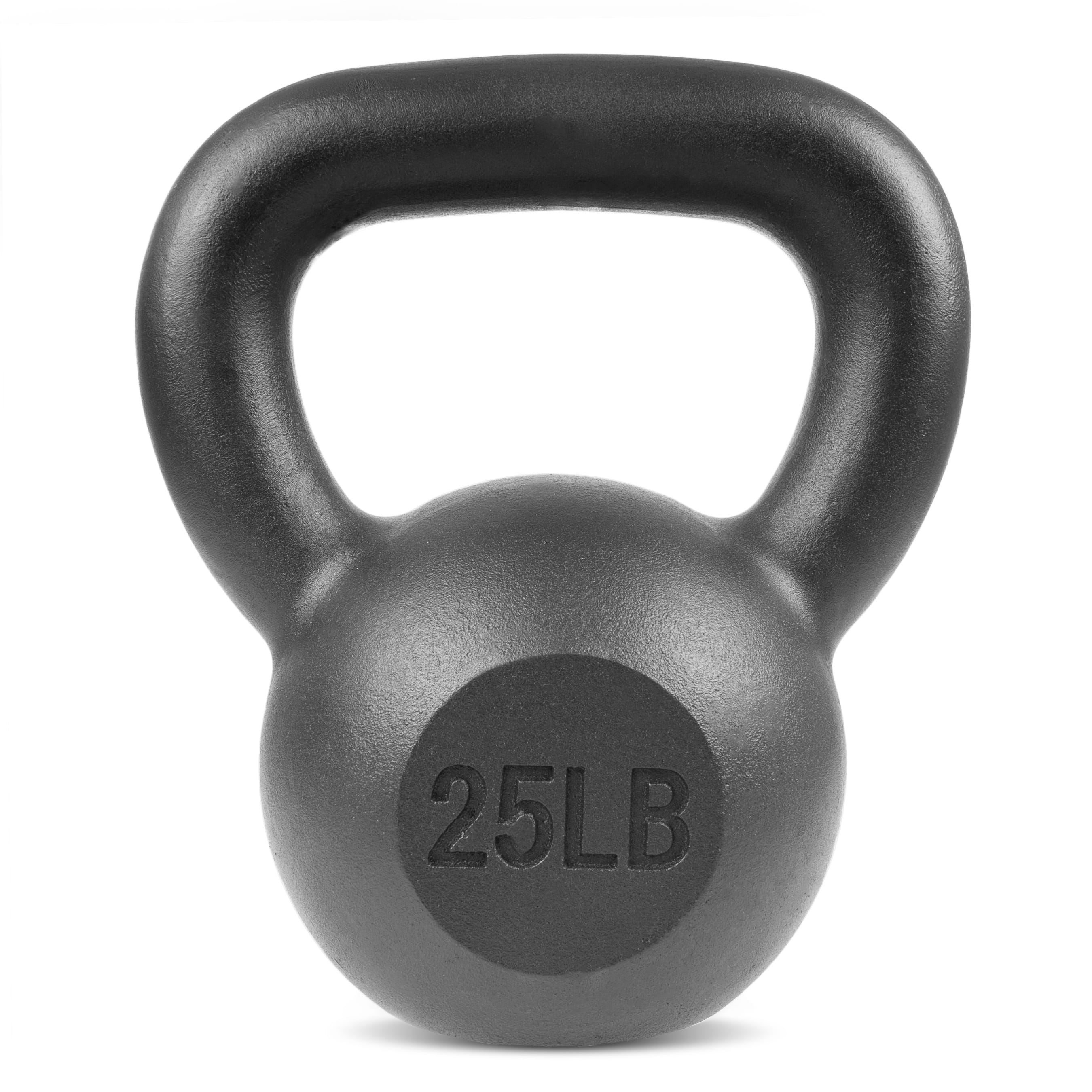 ProsourceFit - Cast-Iron Kettlebell, 25 lbs - Black