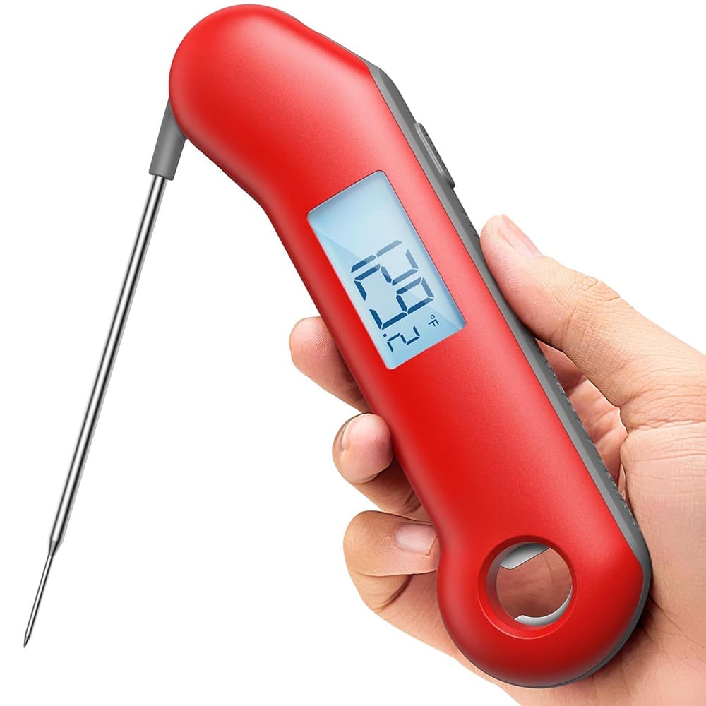RTMB - ProfessionalaI Meat Thermometer Digital, Candy/Grill/BBQ - Red & Gray