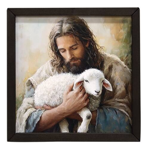 BreeBe - Lamb of God Box Frame - 12" - Multi