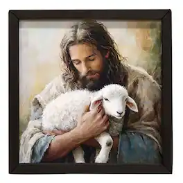 BreeBe - Lamb of God Box Frame - 12" - Multi