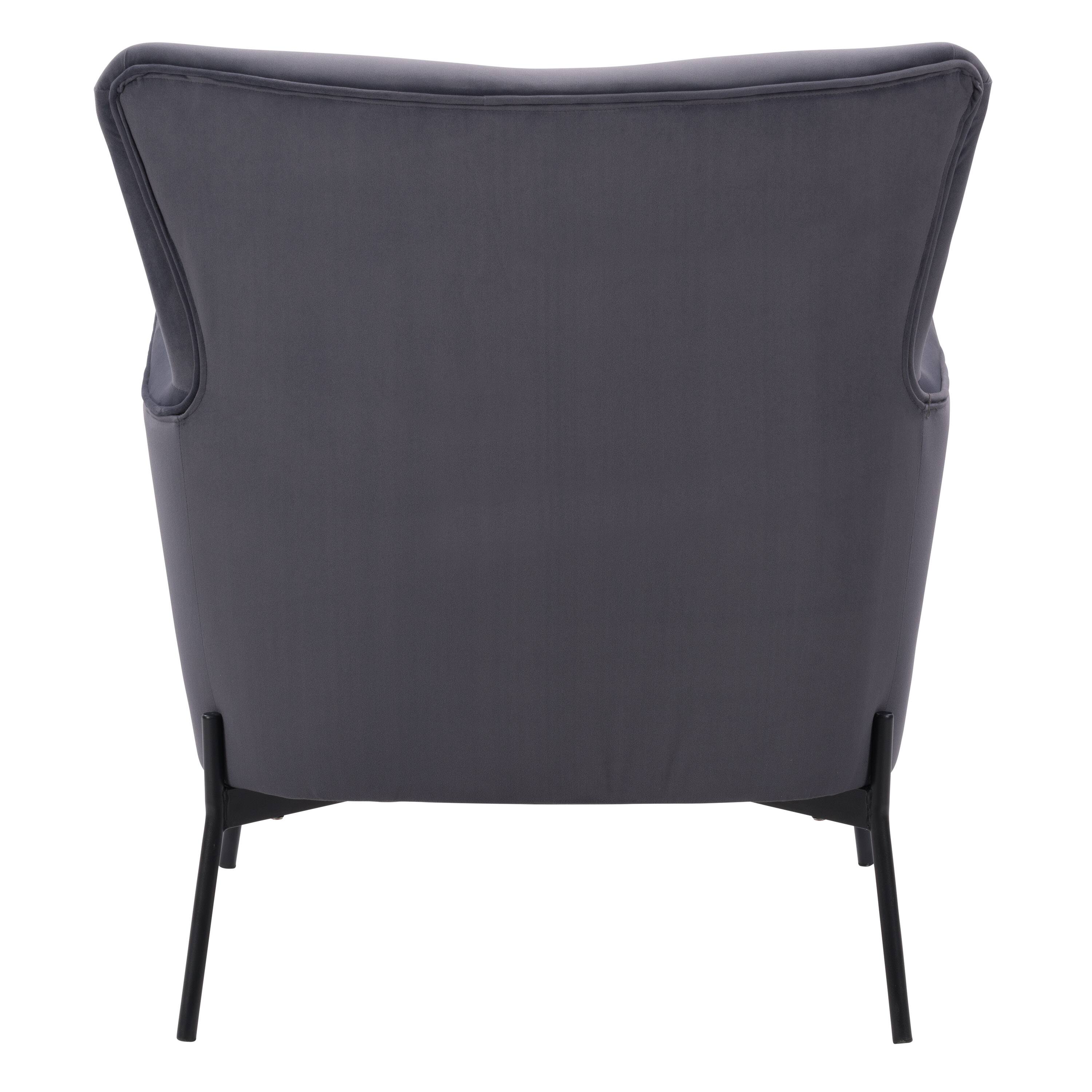 Alt View 12. CorLiving - Elwood Wingback Accent Chair - Grey.