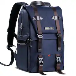 K&F Concept - KF Concept Multi-Functional Waterproof Camera Travel Backpack, Large, Blue