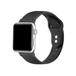 Posh Tech - Silicone Band for Apple Watch - Black