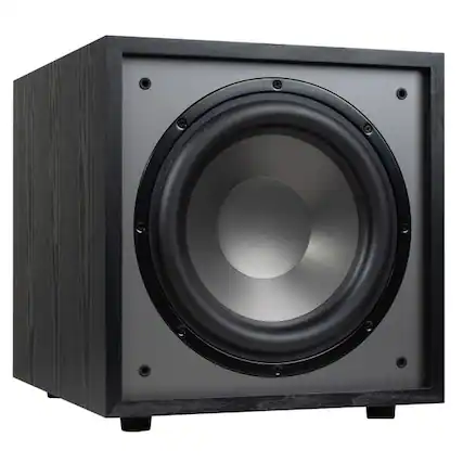 Front. Dayton Audio - CS1200 12" 200W Powered Subwoofer Black.