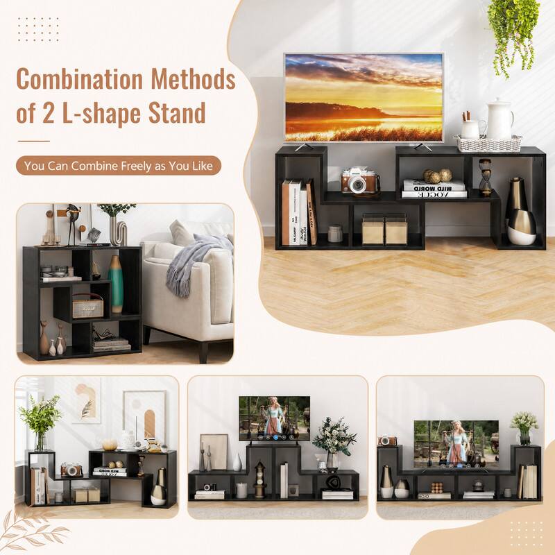 Combination Methods of 2 L-shape Stand  
You Can Combine Freely as You Like