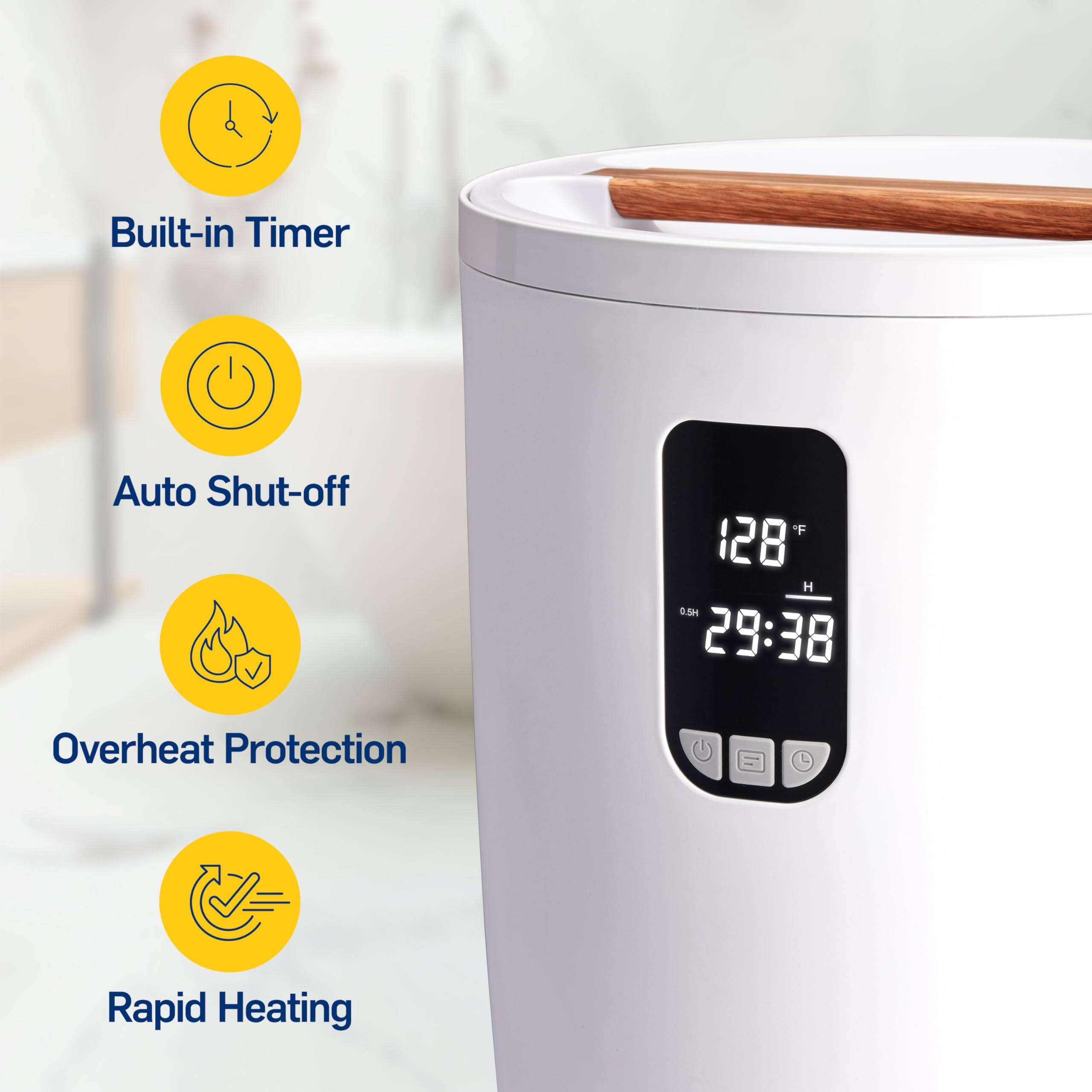 Built-in Timer  
Auto Shut-off  
Overheat Protection  
Rapid Heating