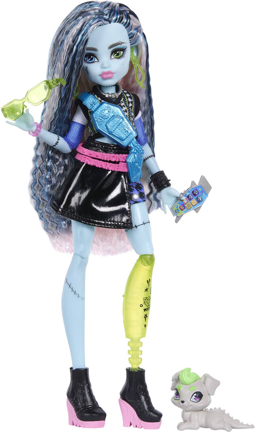 Mattel Monster High Frankie Stein Doll with Pet Watzie