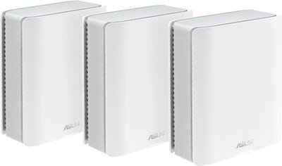 ASUS ZenWiFi BE14000 Tri Band Mesh Wi Fi 7 System (3 Pack) White ASUS ZenWiFi BE14000 Tri Band Mesh Wi Fi 7 System (3 Pack) White