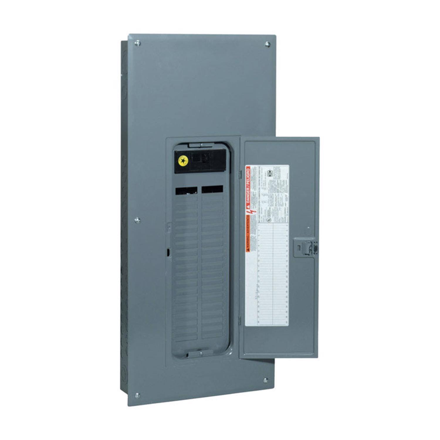 Front. Square D - Square D QO 200 amps 120/240 V 42 space 42 circuits Combination Mount Main Breaker Load Center.