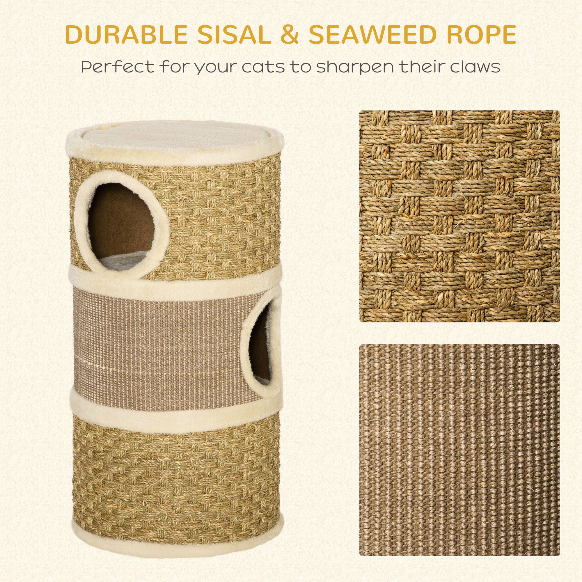 DURABLE SISAL & SEAWEED ROPE  
Perfect for your cats to sharpen their claws