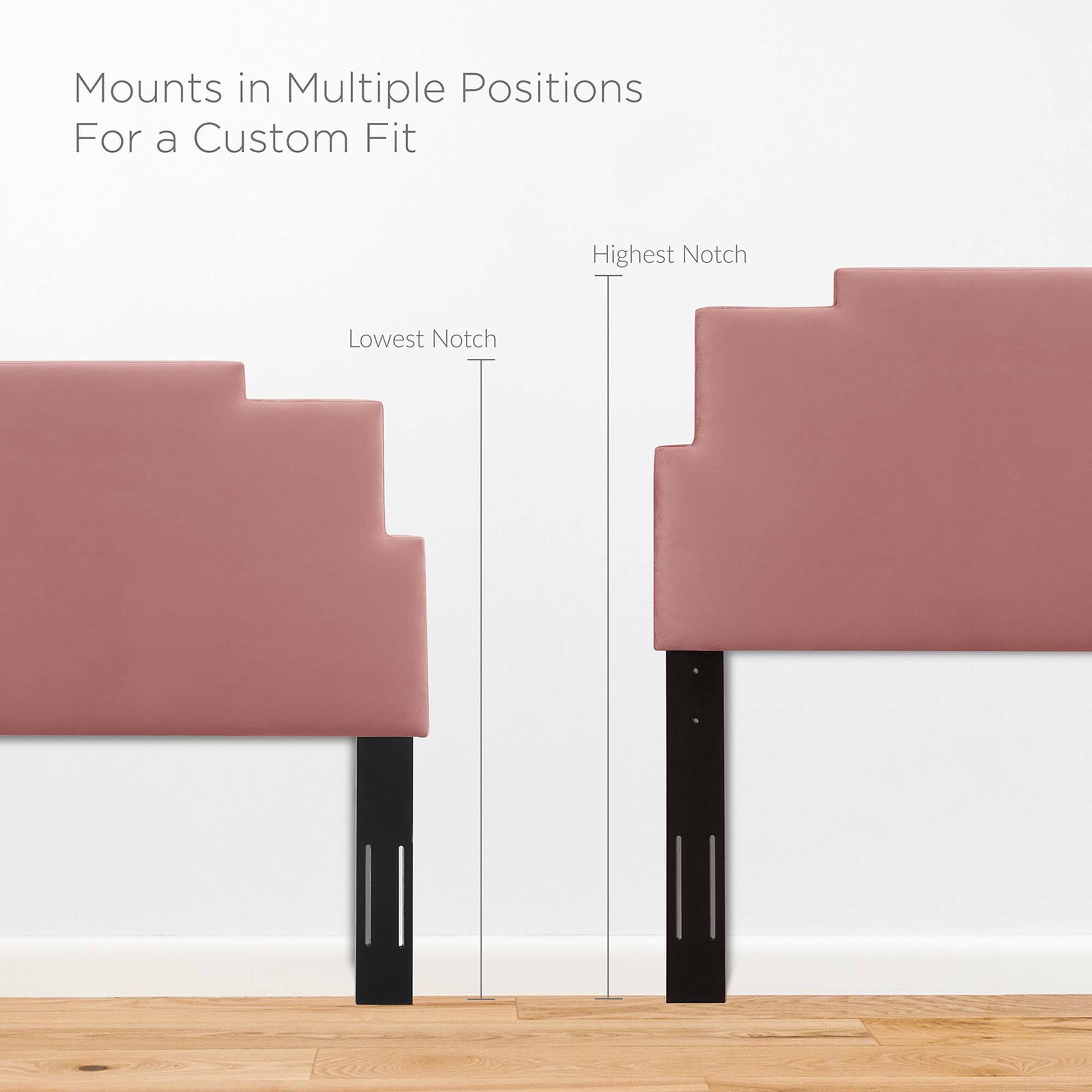 Mounts in Multiple Positions  
For a Custom Fit  

Lowest Notch  
Highest Notch
