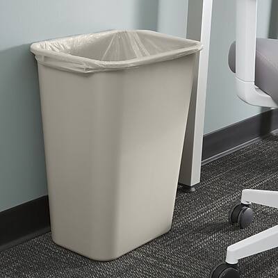 Alt View 3. Coastwide Professional - Plastic Trash Can, 10.25 Gallon - Beige.