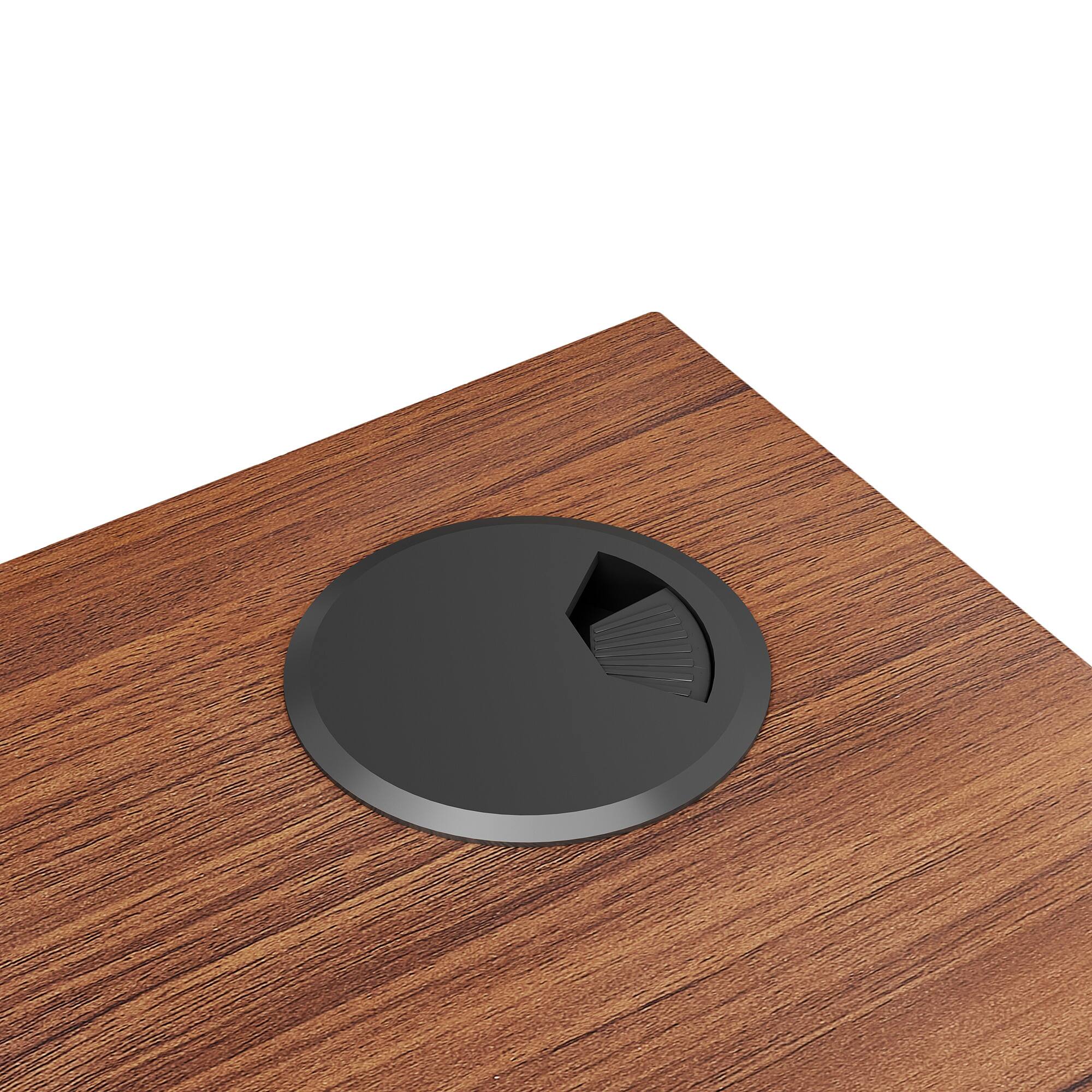 Alt View 1. Eureka Ergonomic - 47" Modern Simple Home Office Computer Desk with Carbon Steel Frame - Red.