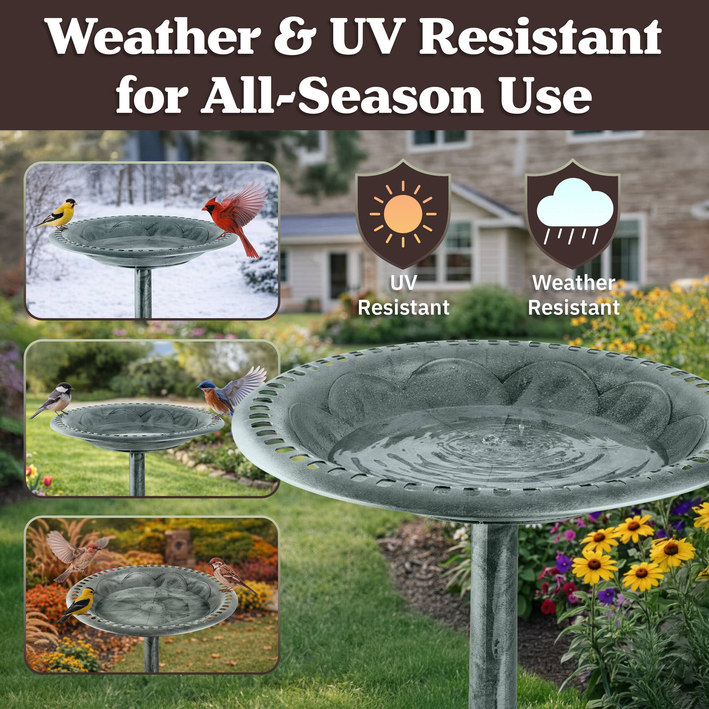 Weather & UV Resistant for All-Season Use

UV Resistant  
Weather Resistant