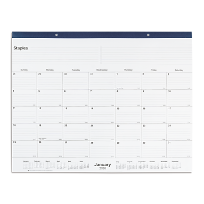 Staples

Sunday 28  
Monday 29  
Tuesday 30  
Wednesday 31  
Thursday 1  
Friday 2  
Saturday 3  

4 5 6 7 8 9 10  
11 12 13 14 15 16 17  
18 19 20 21 22 23 24  
25 26 27 28 29 30 31  

January 2026