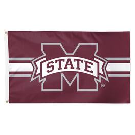 WinCraft - Mississippi State Bulldogs 3' x 5' Horizontal Stripe Deluxe Single-Sided Flag - Multicolor