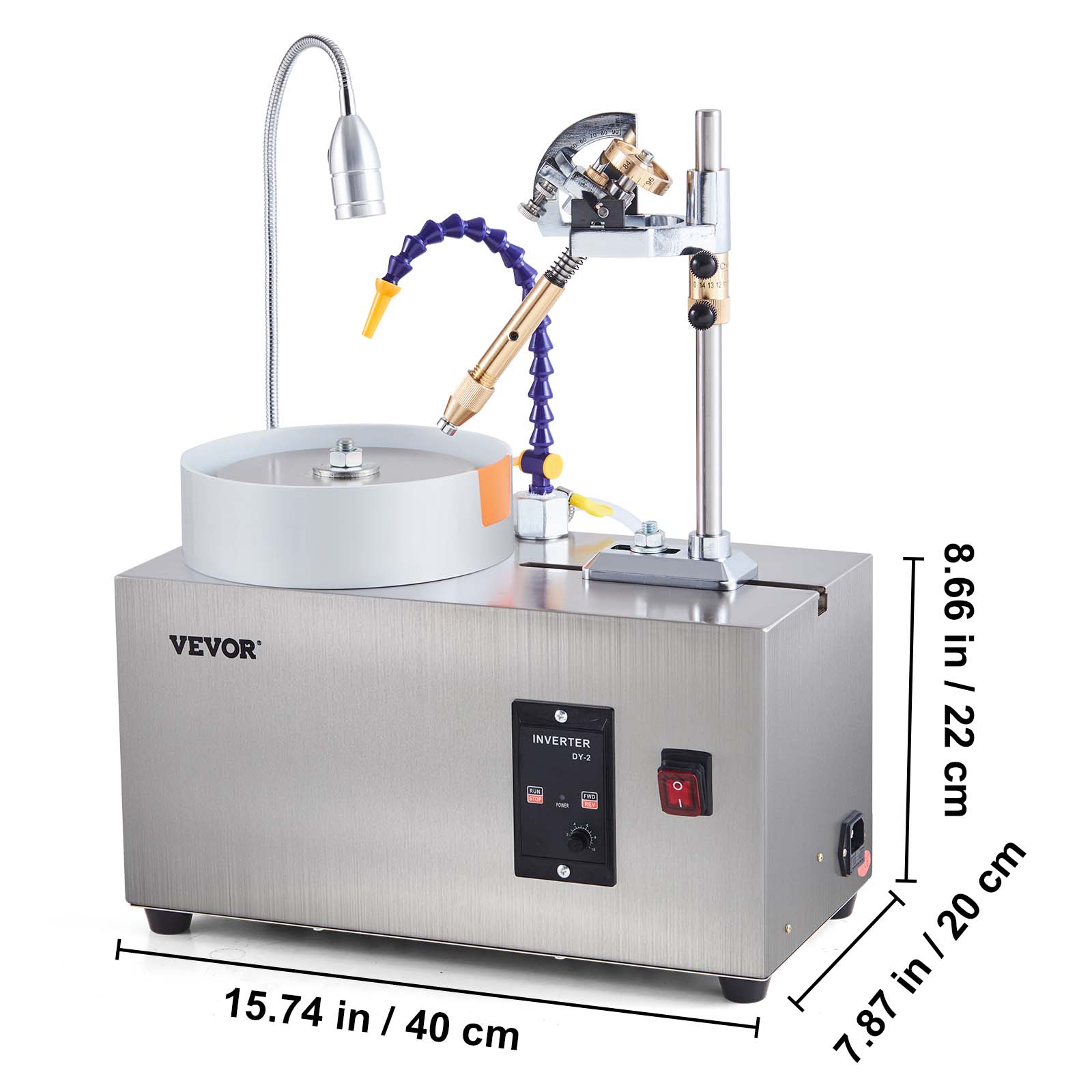 VEVOR INVERTER DY-2

15.74 in / 40 cm

8.66 in / 22 cm

7.87 in / 20 cm