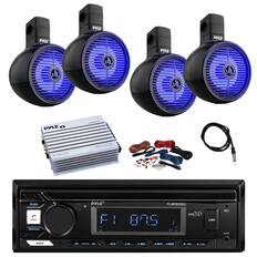 PYLE PYLE PYLE PYLE PYLE O MATEINE anI WWTTS PLURAAHR /SAC CALL BNDAMS IR PYLE FI I > 30 PLMRB29B2 sOw 875 : BT C 4 USB MIC AUX MUTE H M CLK 1 HI 2 INT 3 RPT 4 SDM . 3-10 . +10