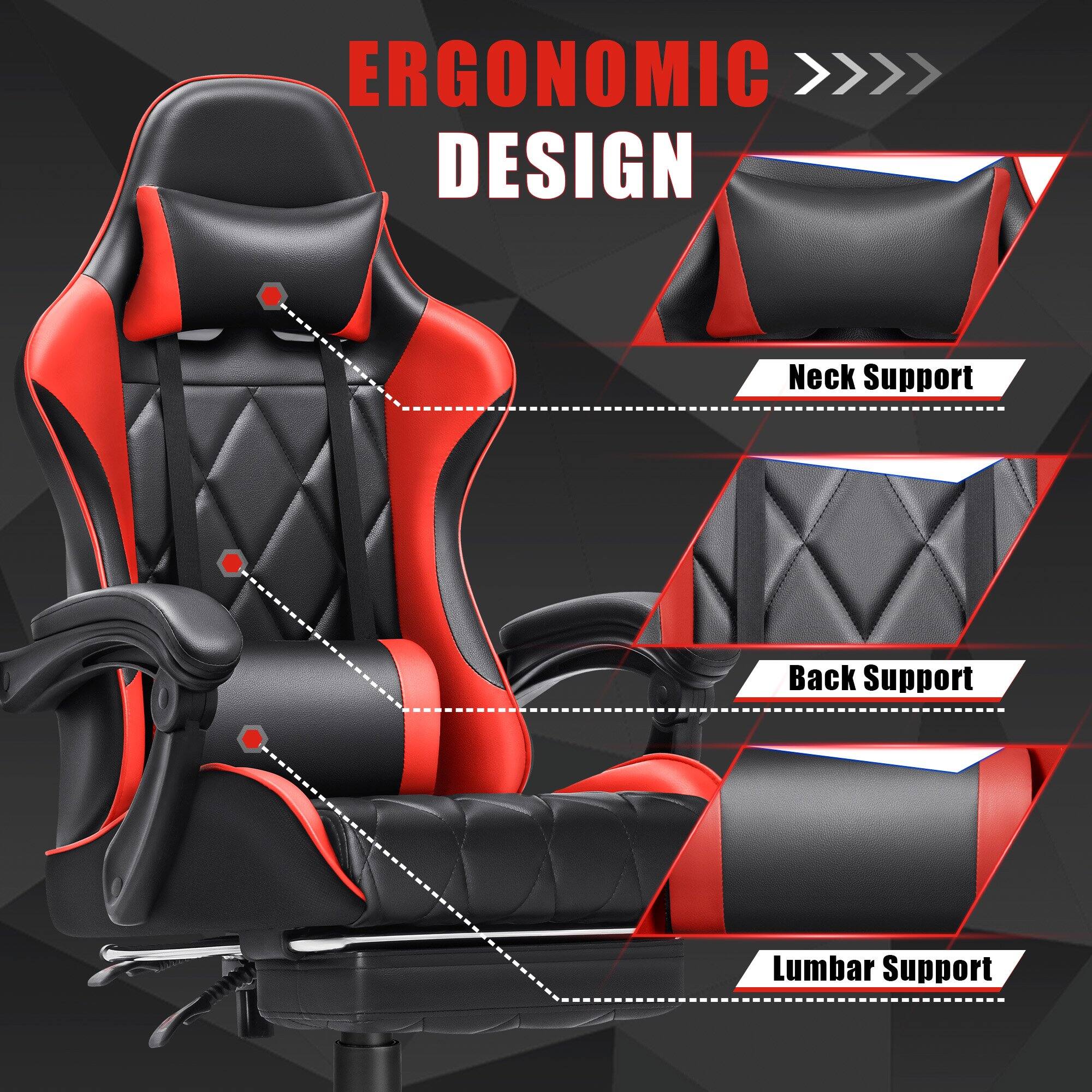 ERGONOMIC DESIGN
- Neck Support
- Back Support
- Lumbar Support