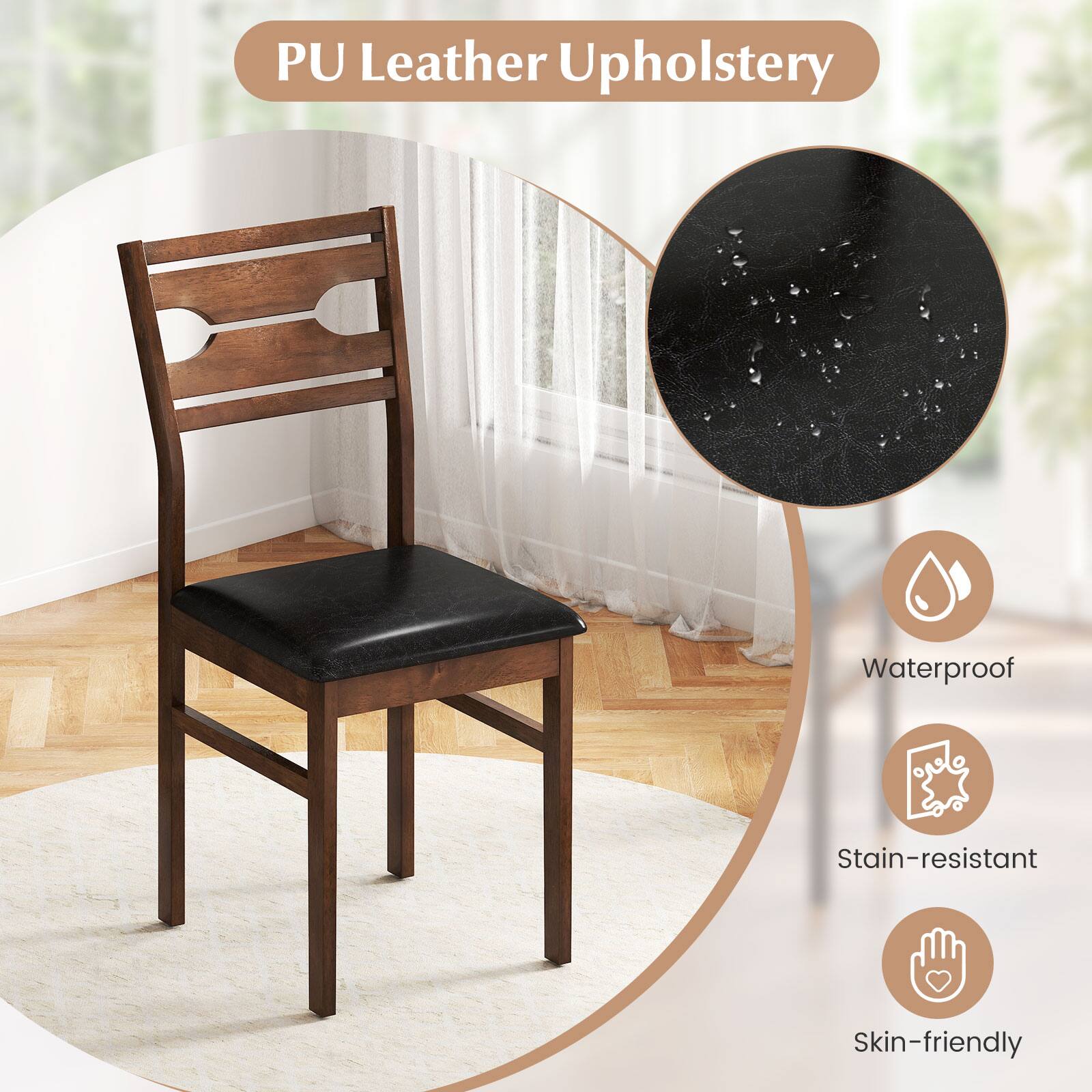 PU Leather Upholstery

- Waterproof
- Stain-resistant
- Skin-friendly