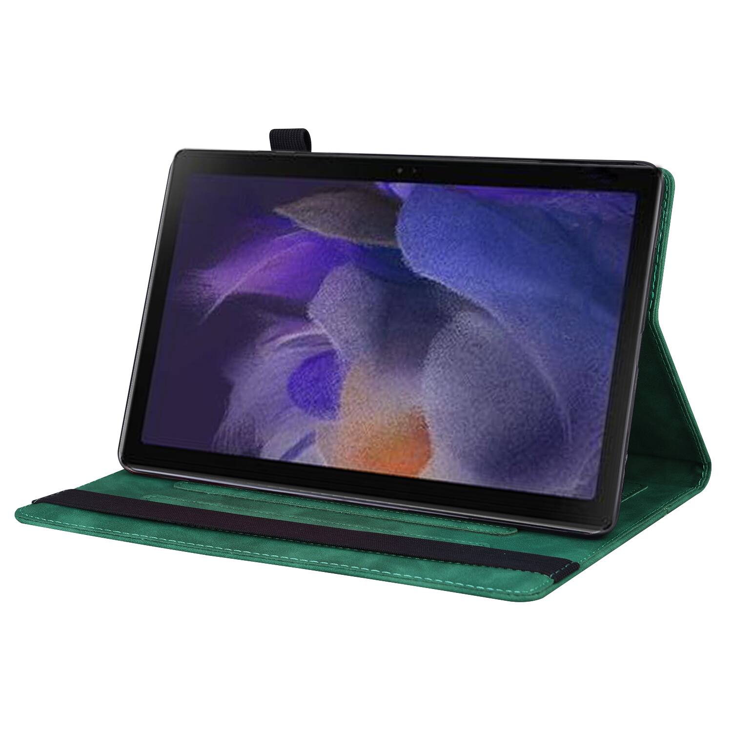 Alt View 2. Dteck - for Samsung Galaxy Tab A1+/A9+ 11 inch Case, PU Leather Folio Stand Cover with Credit Card Slots - Green.