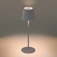 Angle. ONEWISH - 2-Pack Touch-Control Cordless LED Table Lamp with RGB Color – Holiday Décor, Gift for Family & Friends - Gray.