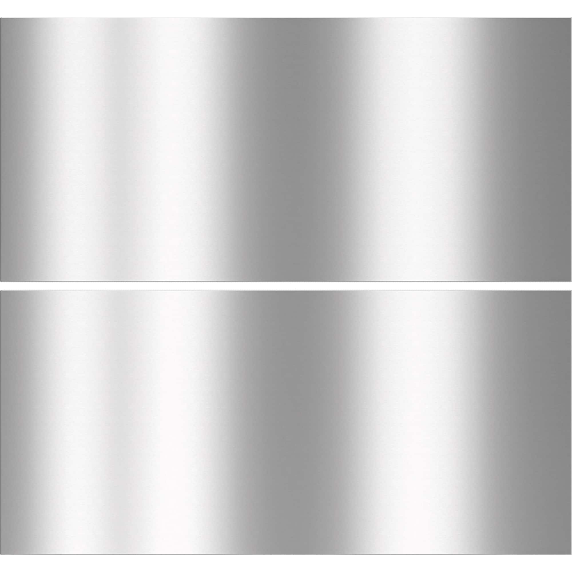 Miele - KEDF 9855 GF 30" Wide Bottom Panel Kit for French Door Refrigerator Freezer Drawers - Stainless Steel - Front_Zoom