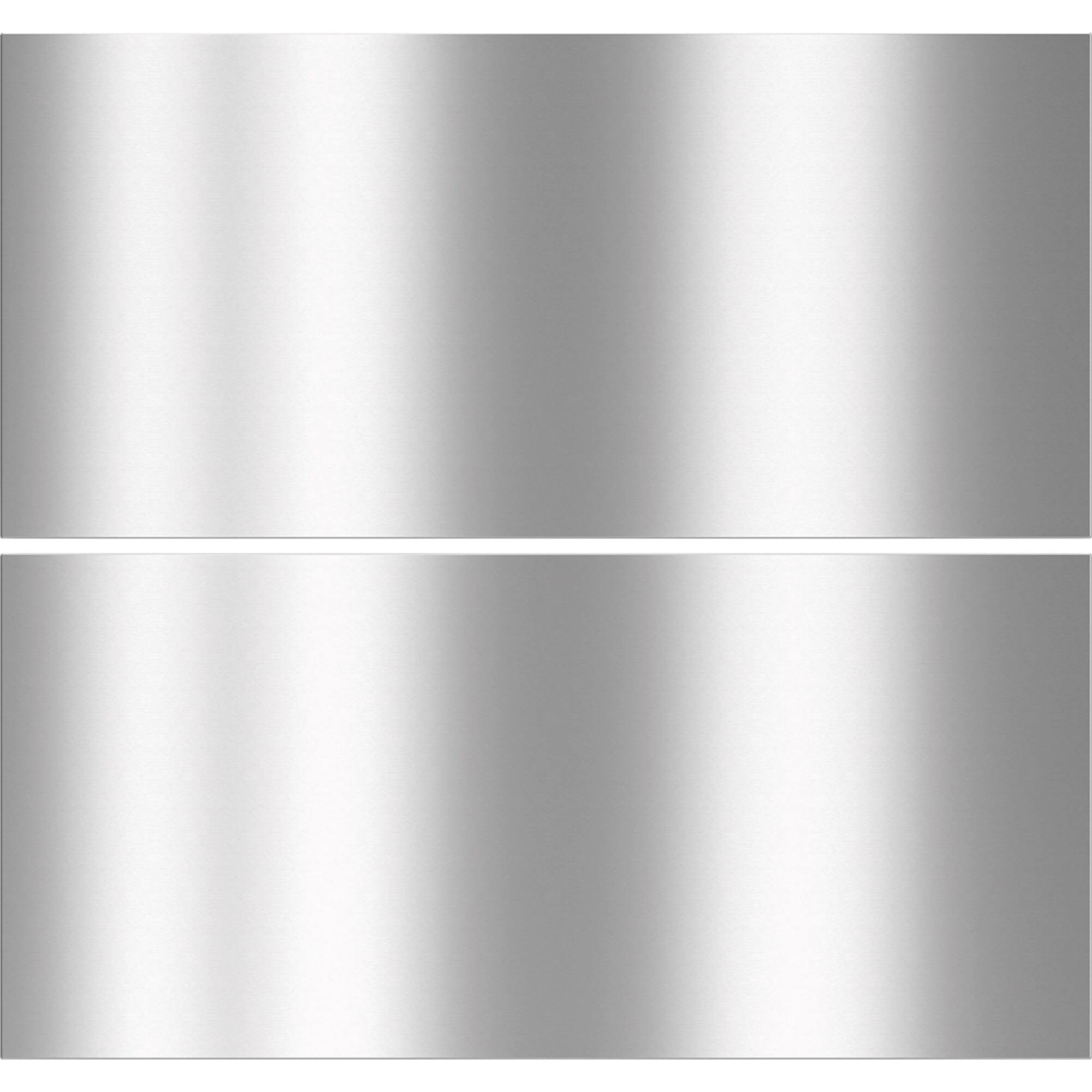 Front. Miele - KEDF 9855 GF 30" Wide Bottom Panel Kit for French Door Refrigerator Freezer Drawers - Stainless Steel.