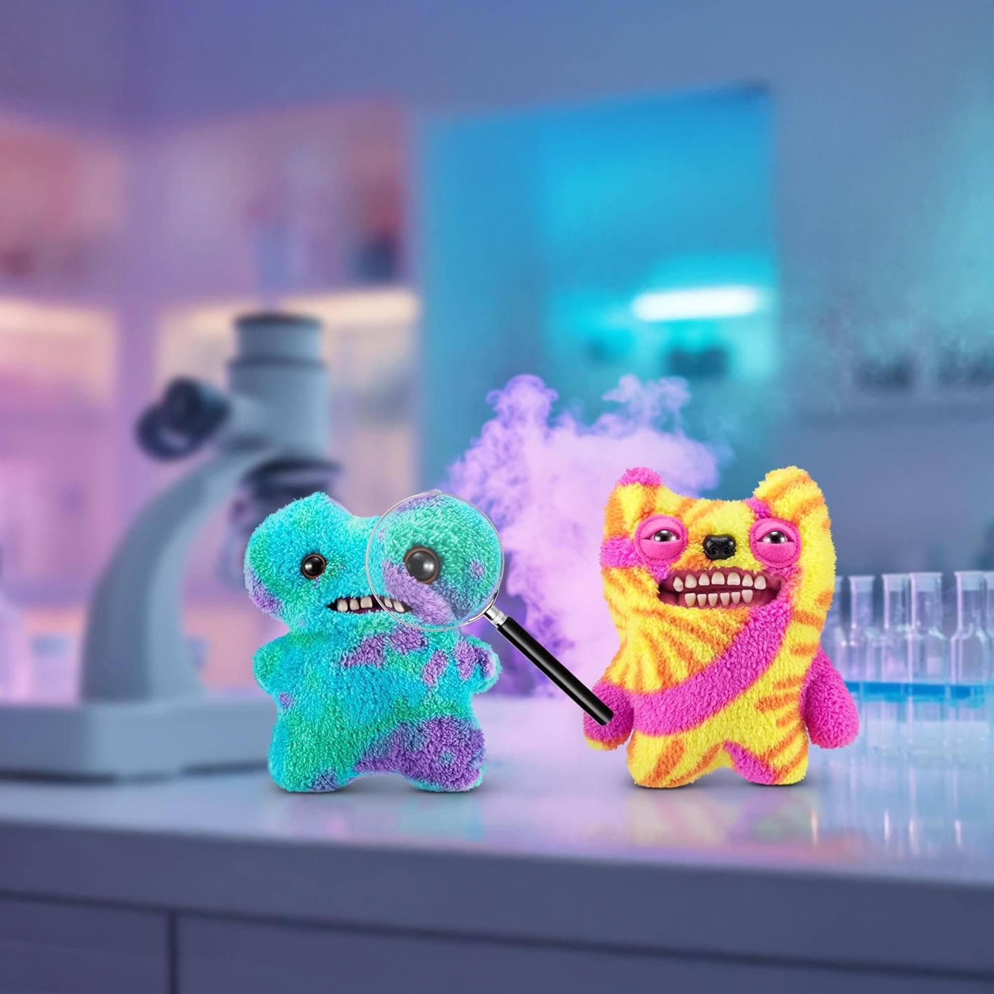 Alt View 4. ZURU - Fugglers Laboratory Misfits 9 Inch Plush | Gaptooth McGoo - Blue.