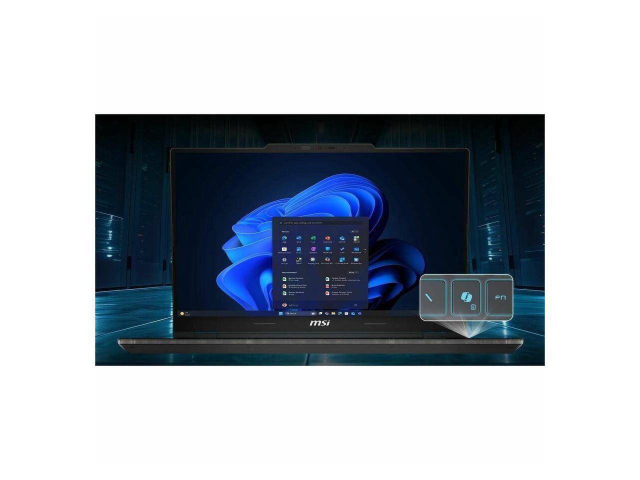 Alt View 9. MSI - MSI CYBRG15B2071 15 inch Cyborg Gaming Laptop - Intel Core 7-240H - NVIDIA RTX 5060 - 16GB RAM / 512GB SSD - Translucent Black.