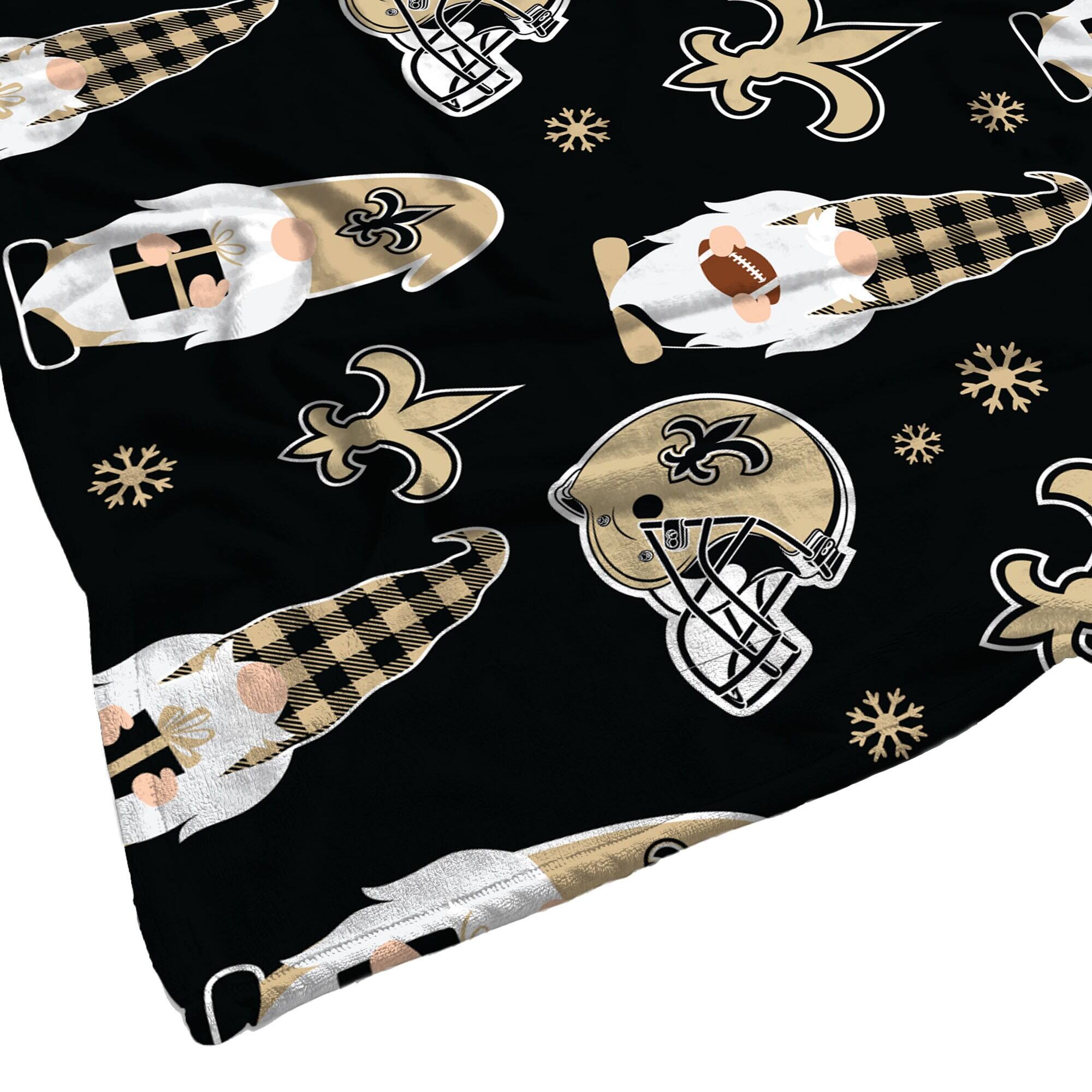 Alt View 1. Pegasus - New Orleans Saints 60" x 70" Gnome Helmet Blanket - Multicolor.